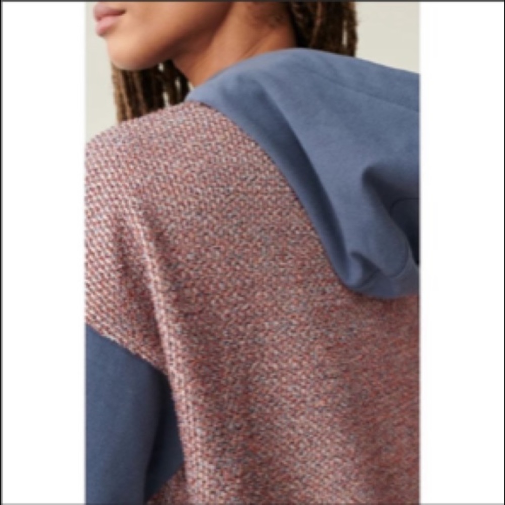 Anthropologie NWT Saturday Sunday Tweed Hoodie SzS - Picture 3 of 9
